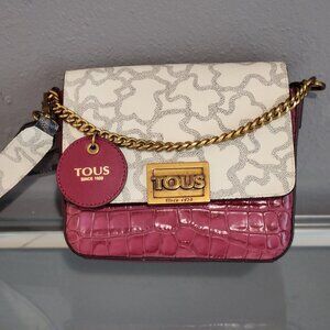 Tous Medium Kaos Icon Multi/Red Crossbody Bag